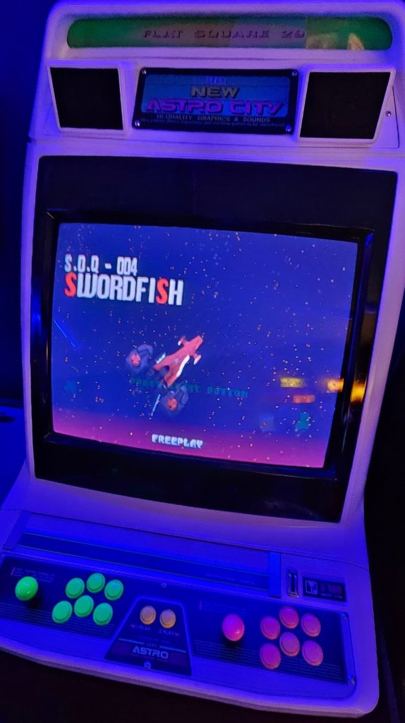 Sōkyūgurentai (Terra Diver) on Sega New Astro City candy cabinet