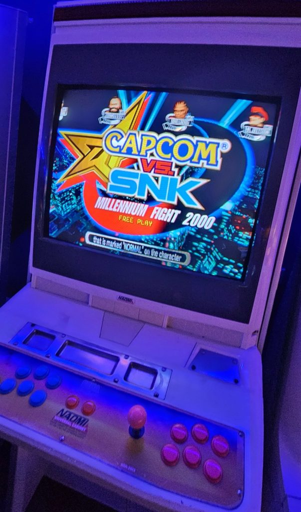 Capcom vs SNK Millennium Fight 2000 on a Naomi cabinet