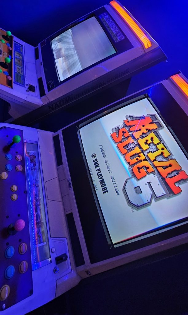 Metal Slug 6 running on a Naomi Universal cabinet