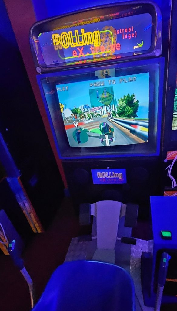 Sega Rolling eXtreme street luge cabinet
