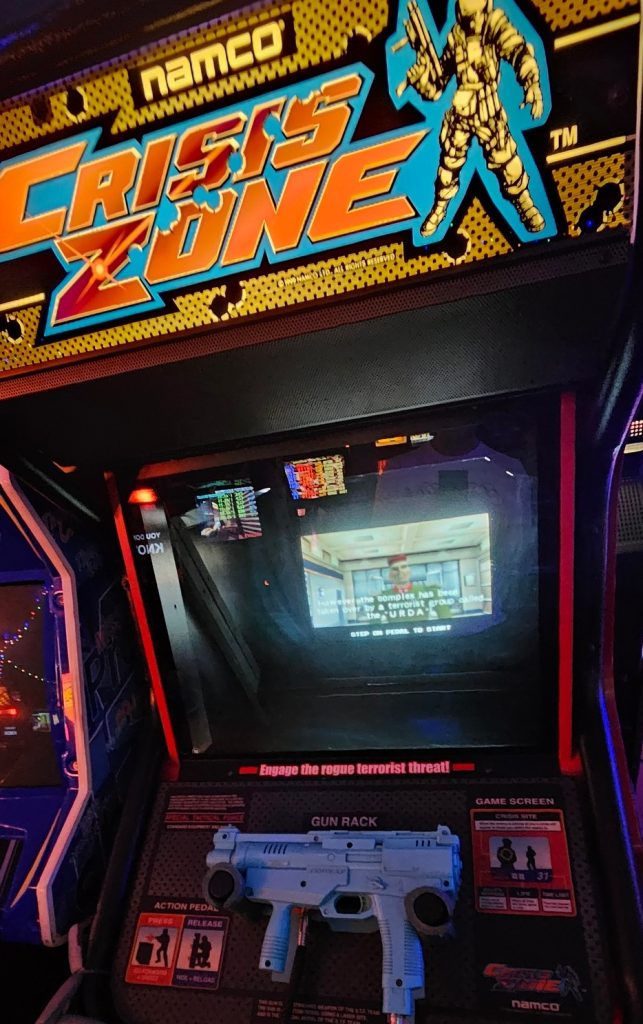 Namco Crisis Zone light gun cabinet