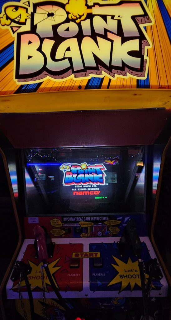 Namco Point Blank light gun cabinet