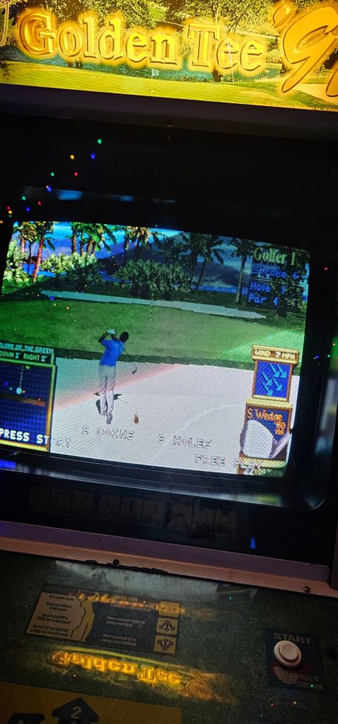 Golden Tee 97 golf cabinet