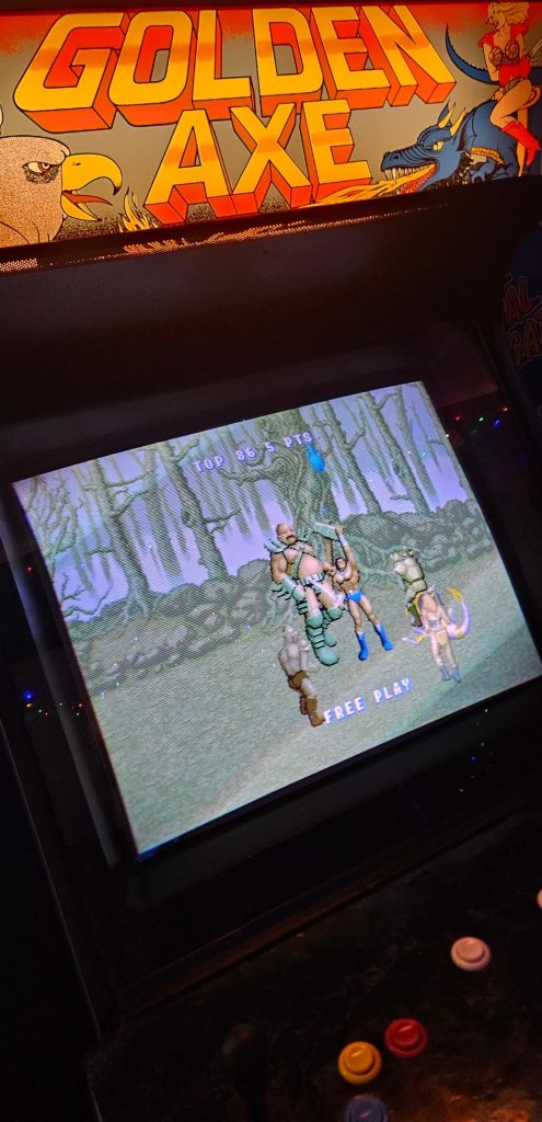 Golden Axe screen and marquee