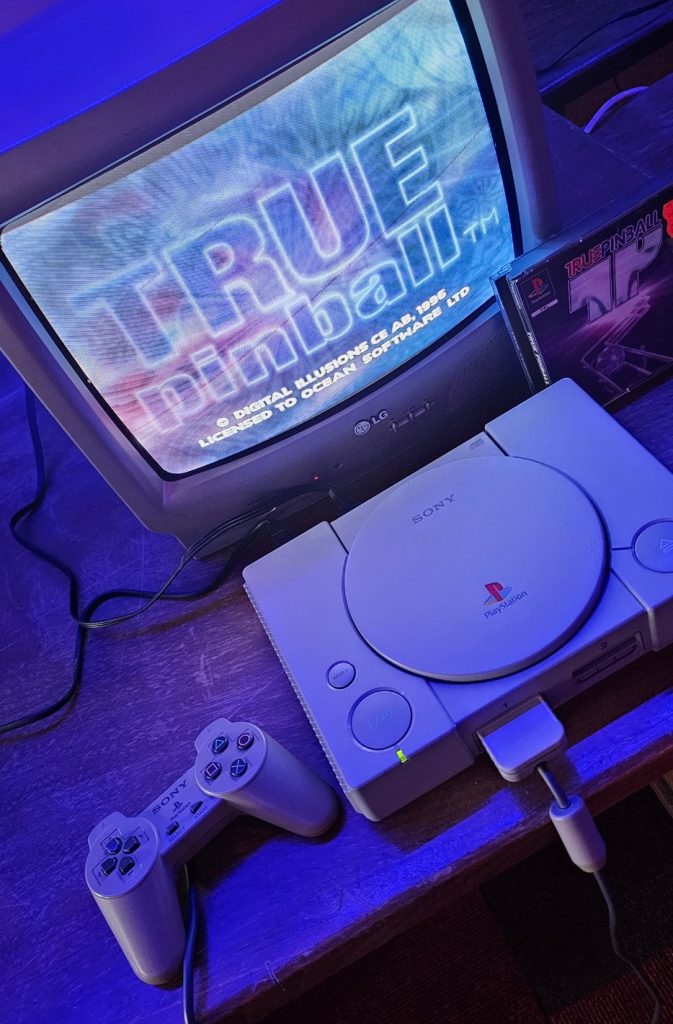Original PlayStation running True Pinball