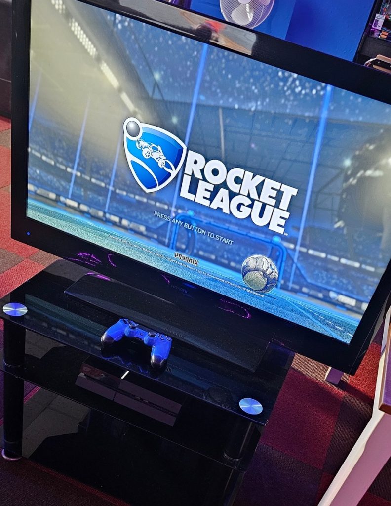 PlayStation 4 running Rocket League