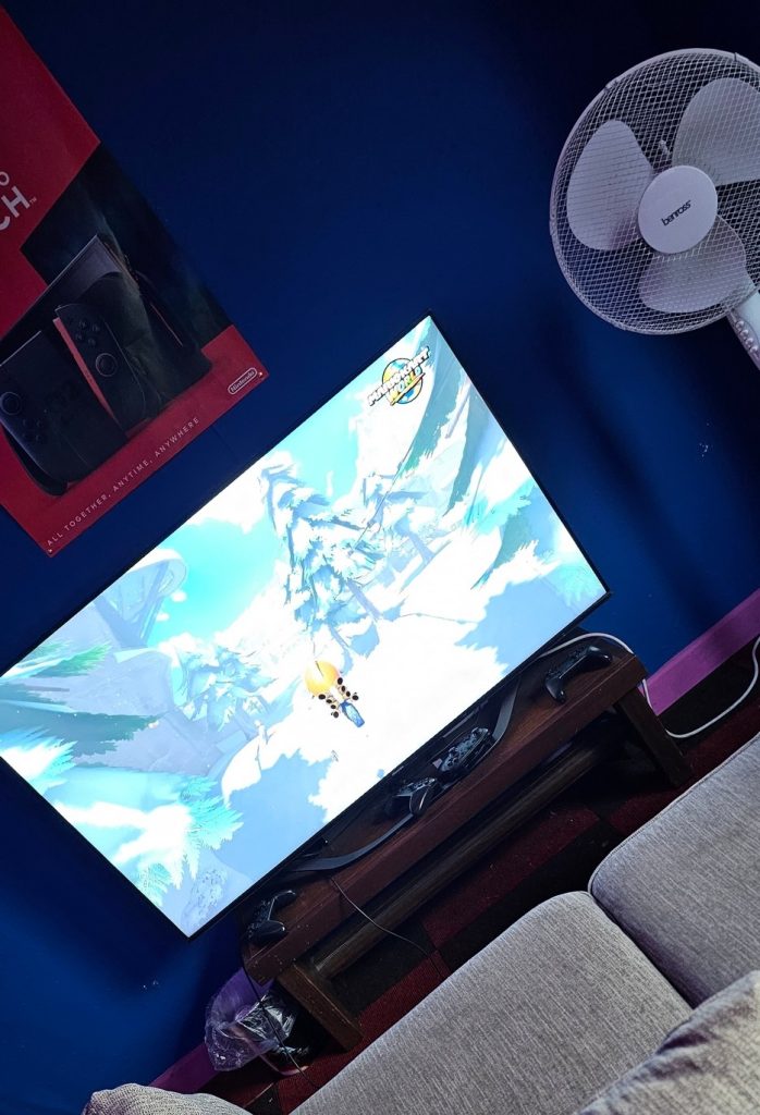 Nintendo Switch running Mario Kart World