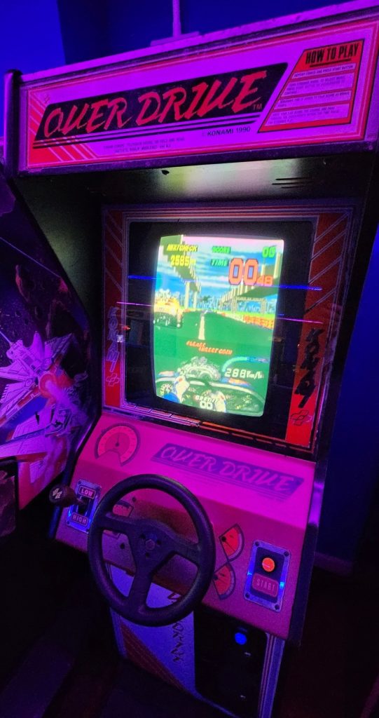 Konami Over Drive racing cabinet