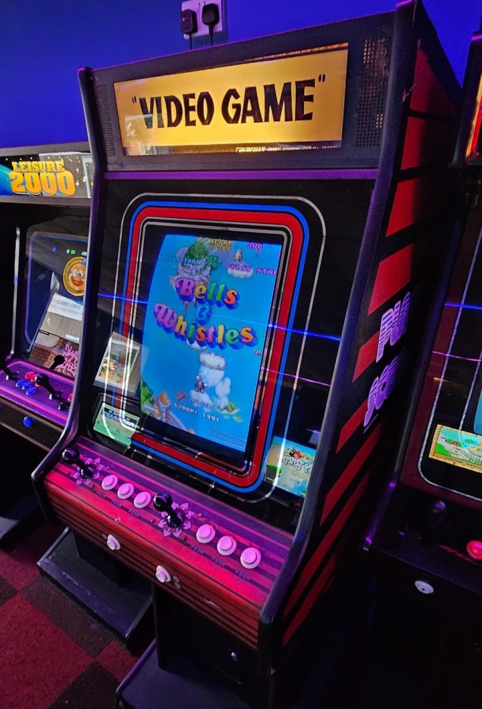 Konami Bells and Whistles running in a Video Game cabinet